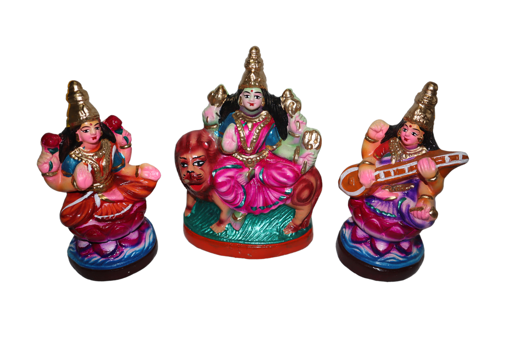 Lakshmi Saraswathi Durga - 1 set = 3 pieces