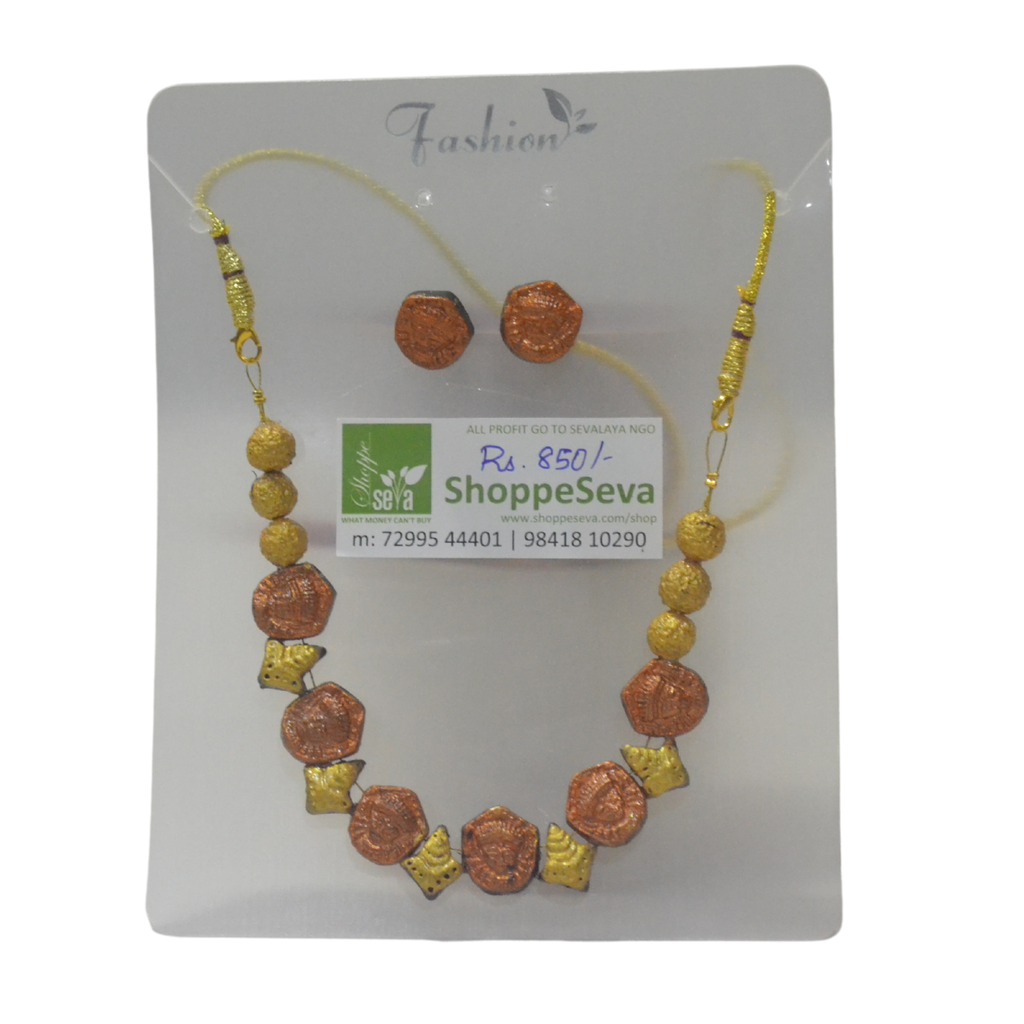 Terracota Chain and Studs Set