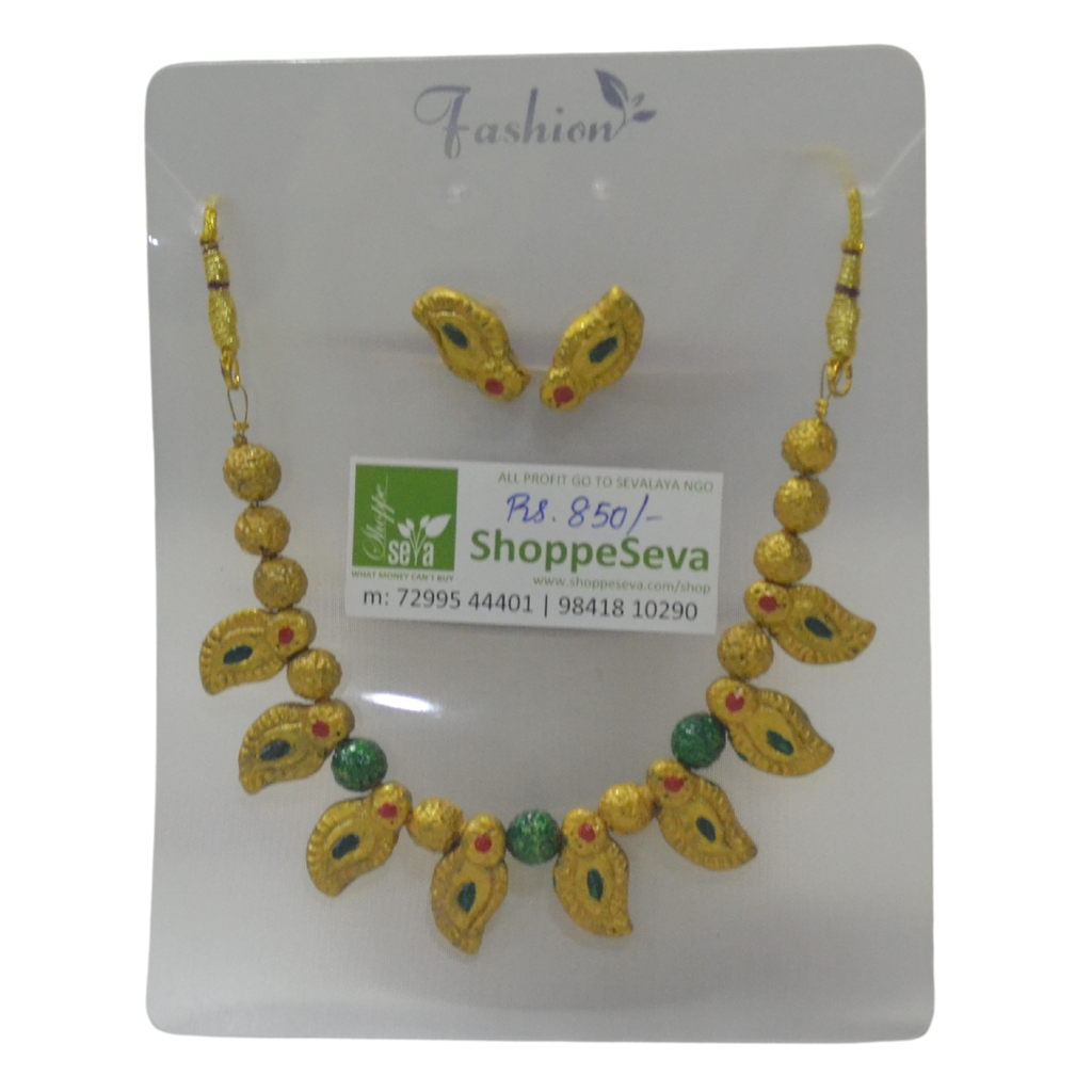 Terracota Chain and Studs Set 