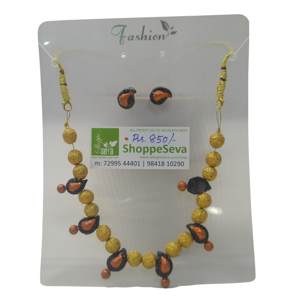 Terracota Chain and Studs Set  