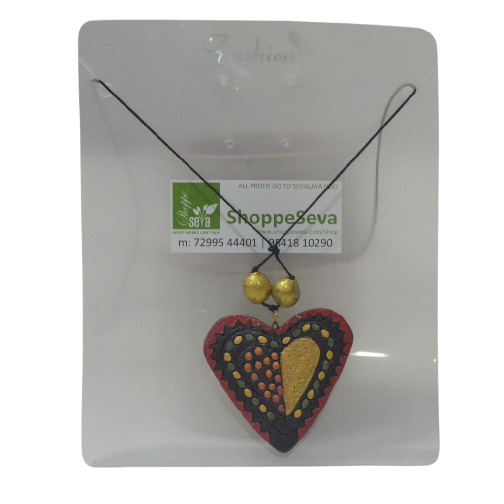 Chain with Small Terracota Pendant 