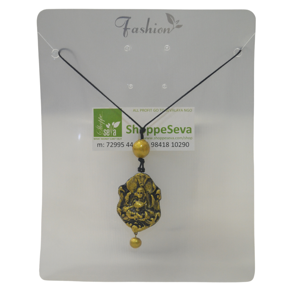 Chain with Small Terracota Pendant  